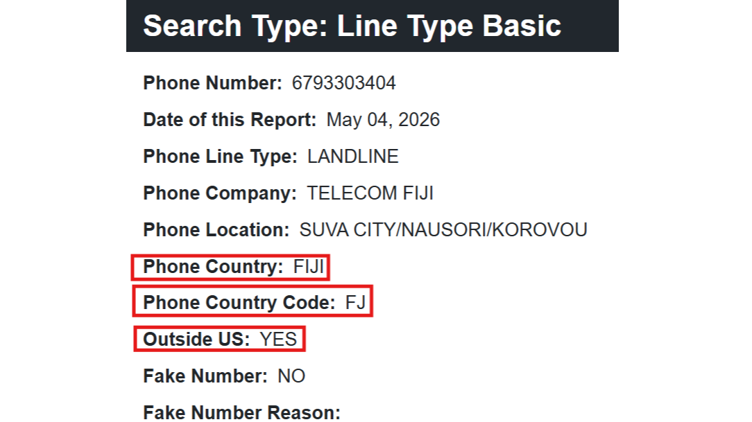 Phone Validator Home Page